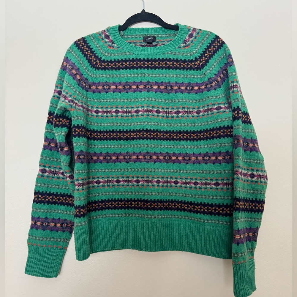 J Crew Wool Striped Sweater